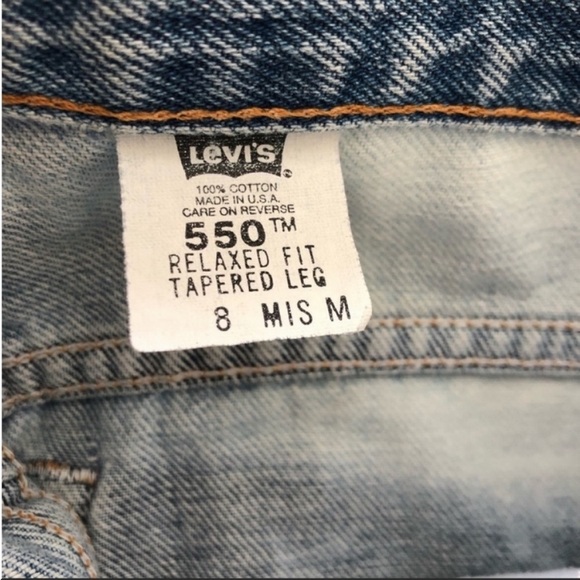 90s Levi’s 550 Relaxed Fit 2 Tone jeans - Picture 6 of 10